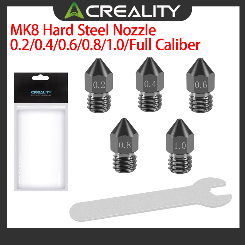Creality Printer K1 - Creality Resmi MK8 Sert Çelik Nozullar