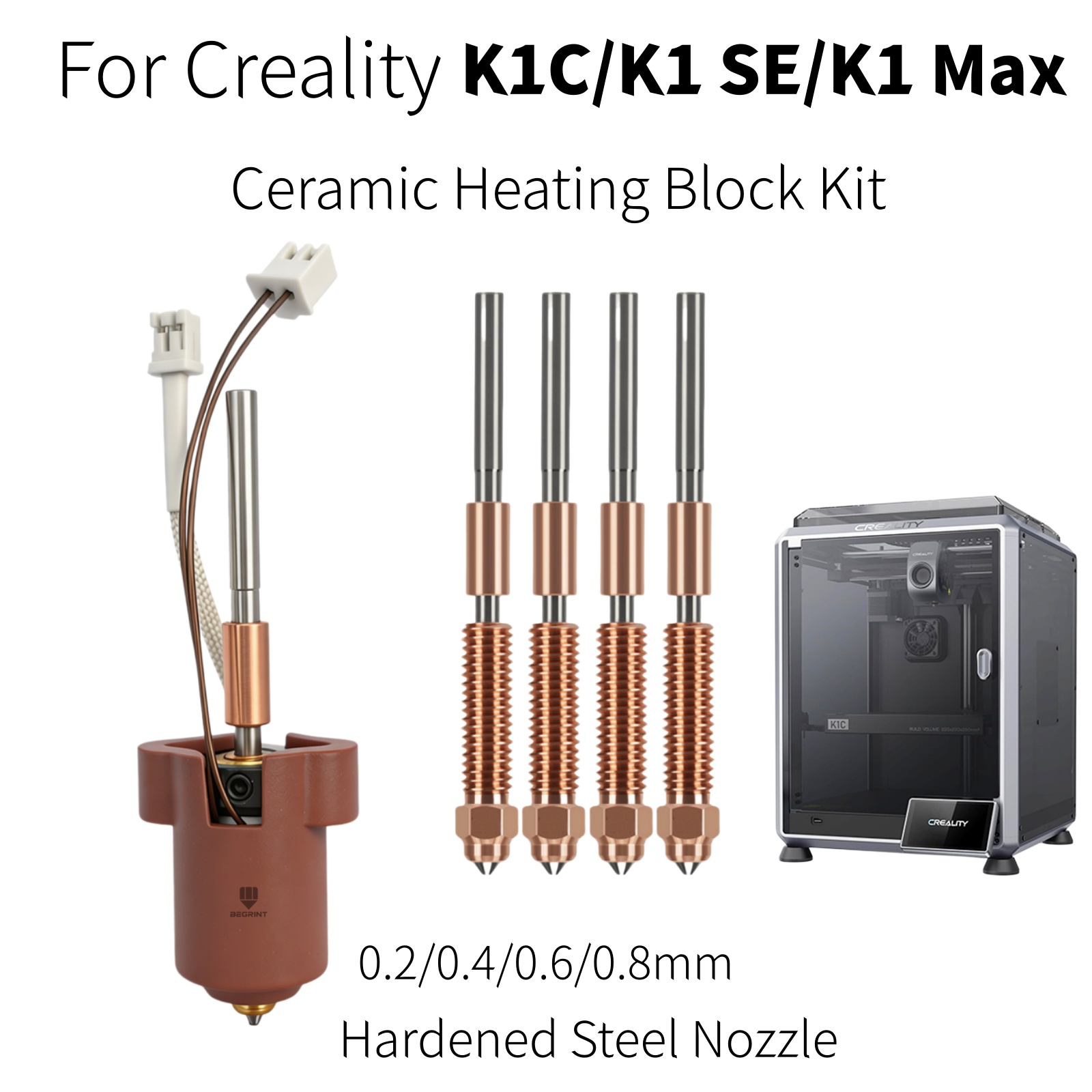 Creality K1C K1 MAX Hotend içi - Creality Printer K1 incelemesi ve fiyatı